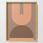 Abstraction_Balance_Round_Bohemian_Shape_Minimalism_001 Serving Tray Gallery Image 1