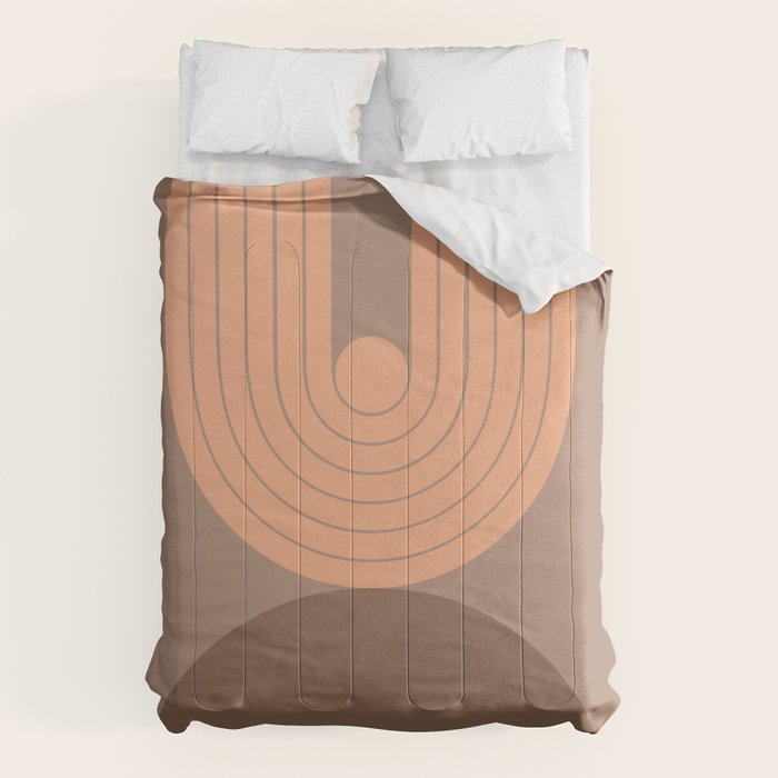 Abstraction_Balance_Round_Bohemian_Shape_Minimalism_001 Comforter Gallery Image 6