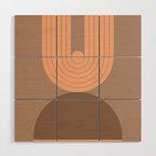 Abstraction_Balance_Round_Bohemian_Shape_Minimalism_001 Wood Wall Art Gallery Image 1