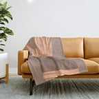 Abstraction_Balance_Round_Bohemian_Shape_Minimalism_001 Throw Blanket Gallery Image 1