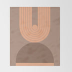 Abstraction_Balance_Round_Bohemian_Shape_Minimalism_001 Throw Blanket Gallery Image 2