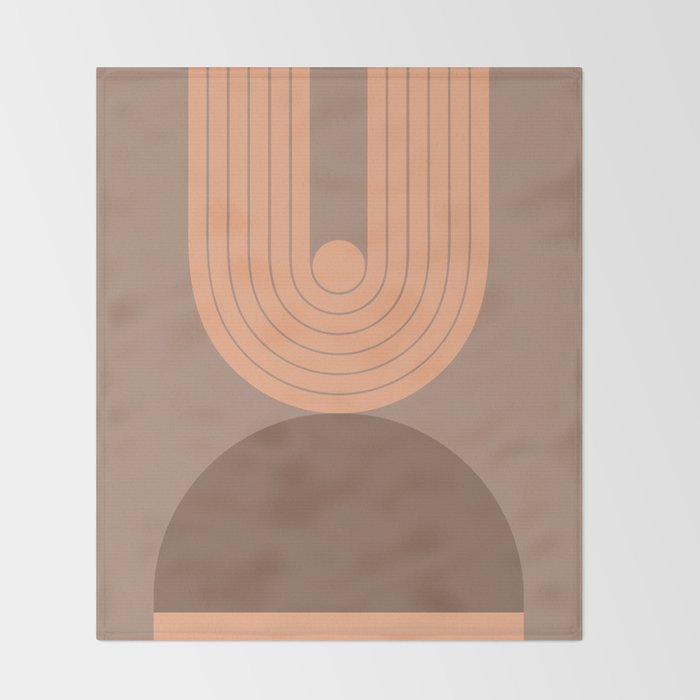 Abstraction_Balance_Round_Bohemian_Shape_Minimalism_001 Throw Blanket Gallery Image 2