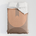 Abstraction_Balance_Round_Bohemian_Shape_Minimalism_001 Duvet Cover Gallery Image 6