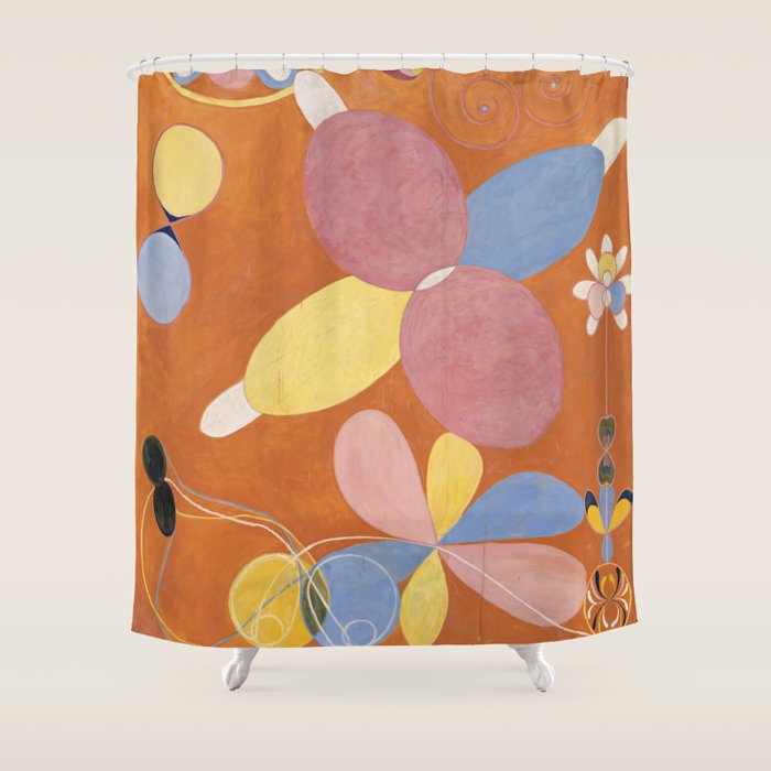 The Ten Largest, No 4, Youth by Hilma af Klint Shower Curtain Gallery Image 1