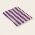 STRIPES - 005 - navy blue and pink Notebook Gallery Image 3