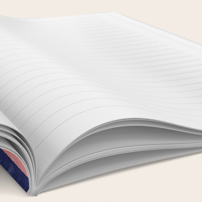 STRIPES - 005 - navy blue and pink Notebook Gallery Image 2