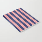 STRIPES - 005 - navy blue and pink Notebook Gallery Image 2