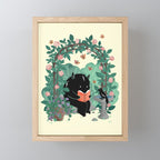 A Quiet Summer Spot (Monster Book Lover) Mini Art Print Gallery Image 1