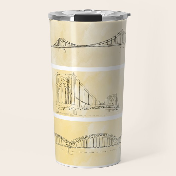 Pittsburgh Bridges Travel Mug Gallery Image 1