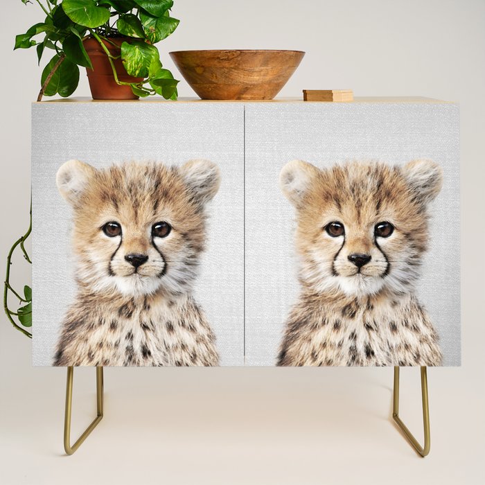 Baby Cheetah - Colorful Credenza Gallery Image 1