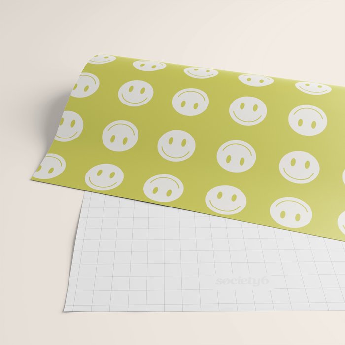 Happy Thoughts Lime Wrapping Paper Gallery Image 2