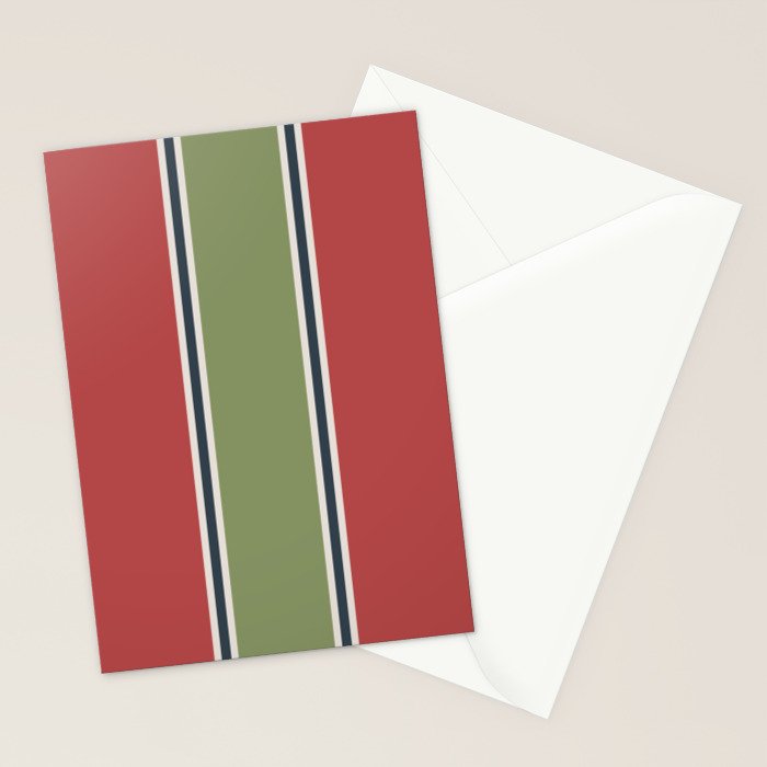 Christmas Stripes Winter 2025 Stationery Card Gallery Image 2