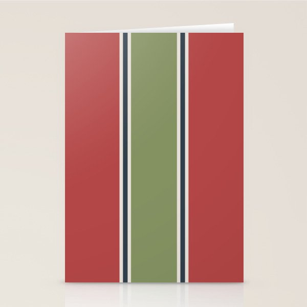 Christmas Stripes Winter 2025 Stationery Card Gallery Image 2