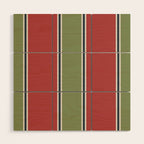 Christmas Stripes Winter 2025 Wood Wall Art Gallery Image 1