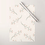 holly + stars Wrapping Paper Gallery Image 1