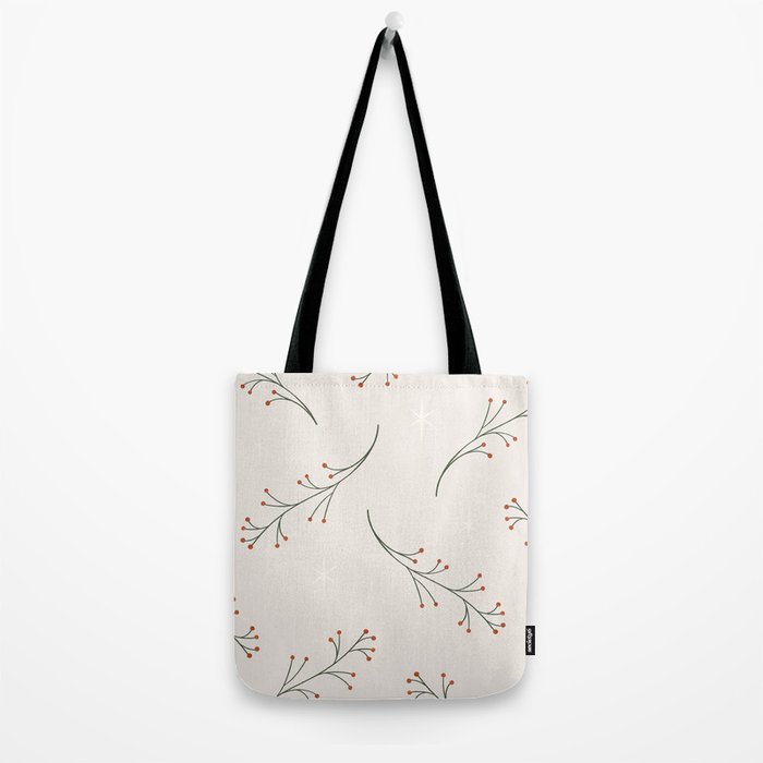 holly + stars Tote Bag Gallery Image 2
