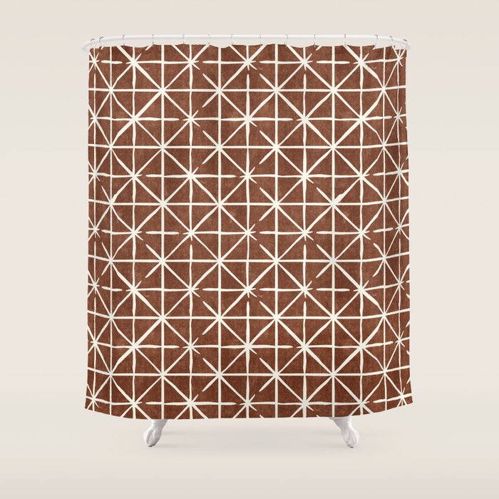 geometric triangles - brandywine Shower Curtain Gallery Image 1