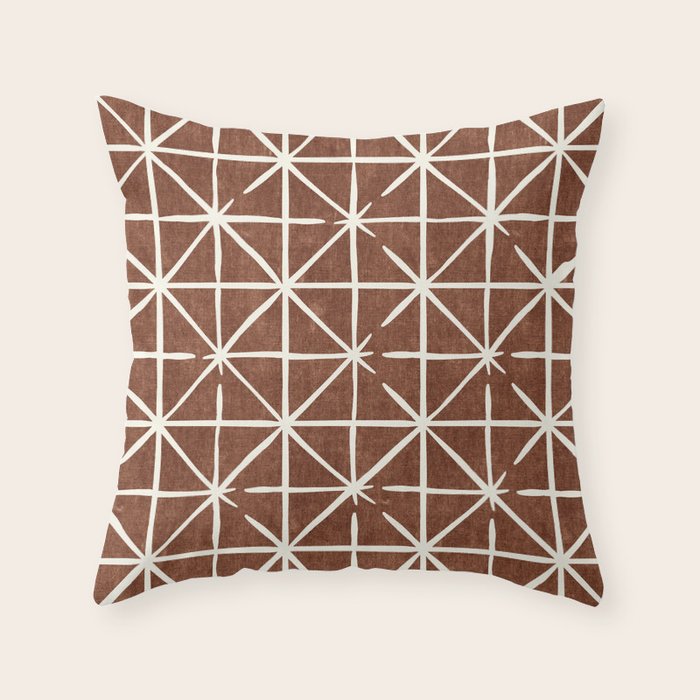 geometric triangles - brandywine Throw Pillow Gallery Image 1