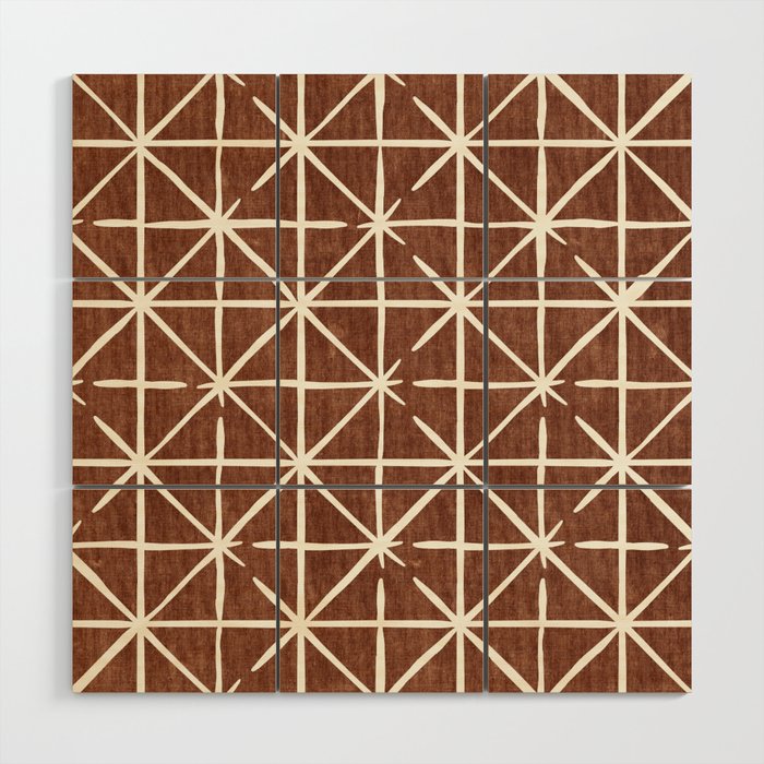 geometric triangles - brandywine Wood Wall Art Gallery Image 1