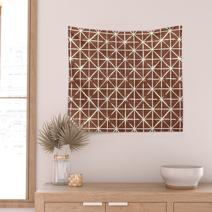 geometric triangles - brandywine Wall Tapestry Gallery Image 2