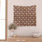 geometric triangles - brandywine Wall Tapestry Gallery Image 2
