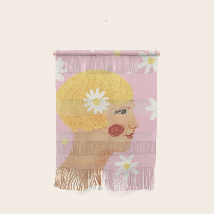 Girl who Loves Daisies Wall Hanging Gallery Image 1