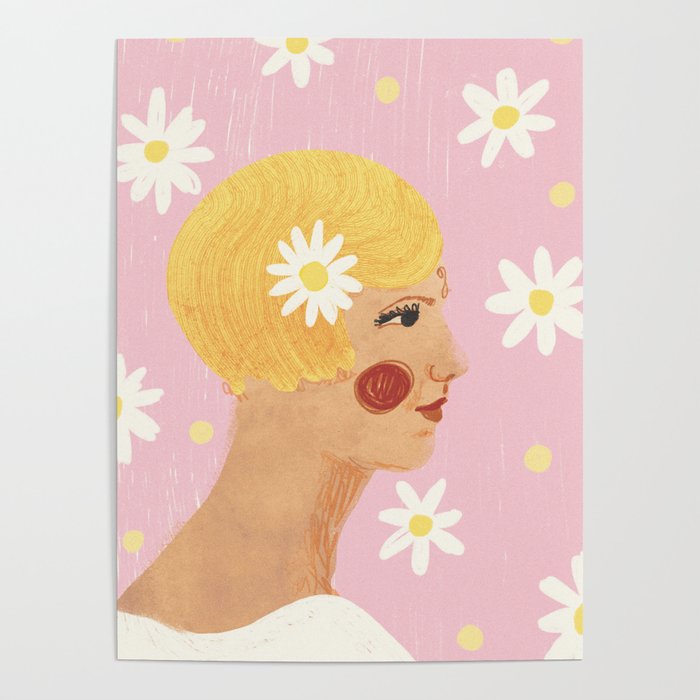 Girl who Loves Daisies Poster Gallery Image 4