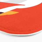 Geometric swan Bath Mat Gallery Image 3