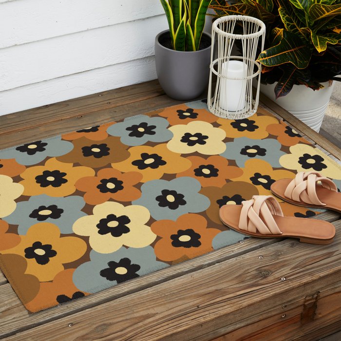 Summer Garden #4 Outdoor Rug Gallery Image 2