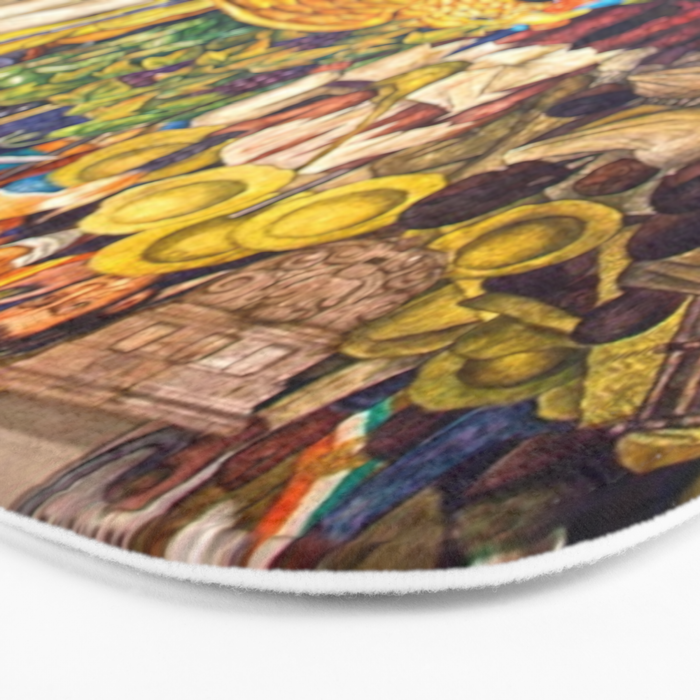 History of Mexico by Diego Rivera Bath Mat Gallery Image 3