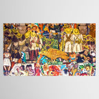 History of Mexico by Diego Rivera Tablecloth Gallery Image 2