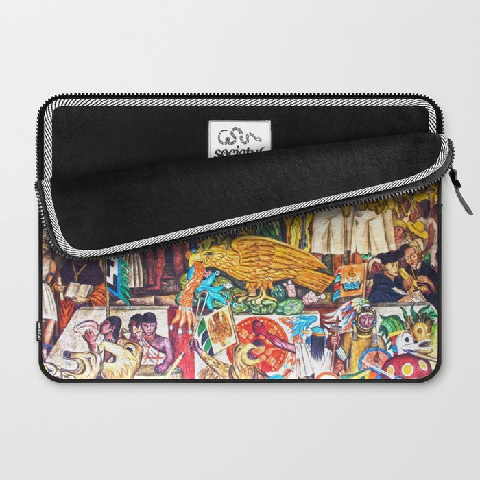 History of Mexico by Diego Rivera Laptop Sleeve Gallery Image 2