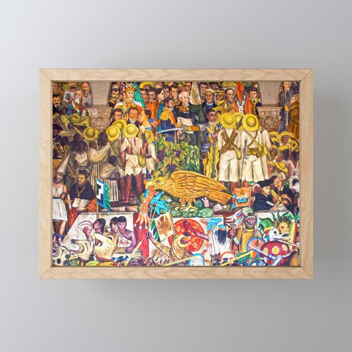 History of Mexico by Diego Rivera Mini Art Print Gallery Image 1
