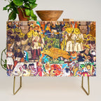 History of Mexico by Diego Rivera Credenza Gallery Image 1