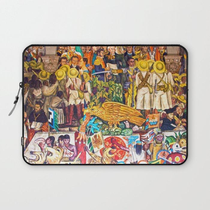 History of Mexico by Diego Rivera Laptop Sleeve Gallery Image 1