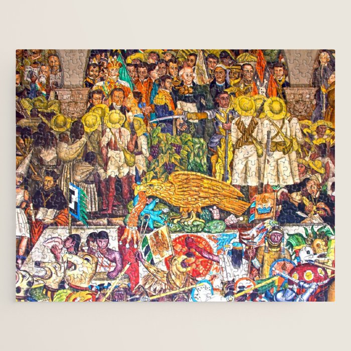 History of Mexico by Diego Rivera Jigsaw Puzzle Gallery Image 1