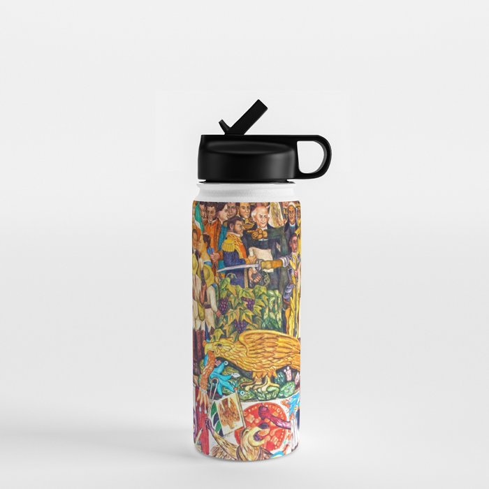 History of Mexico by Diego Rivera Water Bottle Gallery Image 1