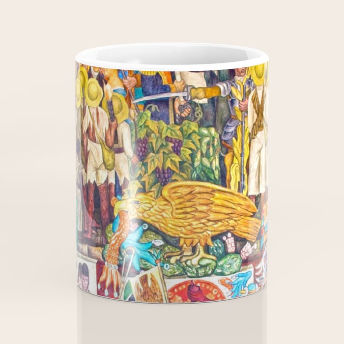 History of Mexico by Diego Rivera Coffee Mug Gallery Image 4