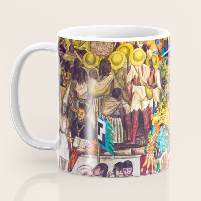 History of Mexico by Diego Rivera Coffee Mug Gallery Image 3