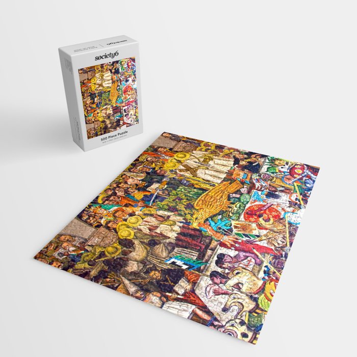 History of Mexico by Diego Rivera Jigsaw Puzzle Gallery Image 2