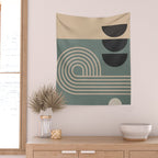 Abstract Geometric Shapes 122 Wall Tapestry Gallery Image 2