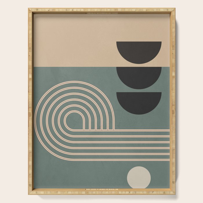 Abstract Geometric Shapes 122 Serving Tray Gallery Image 1