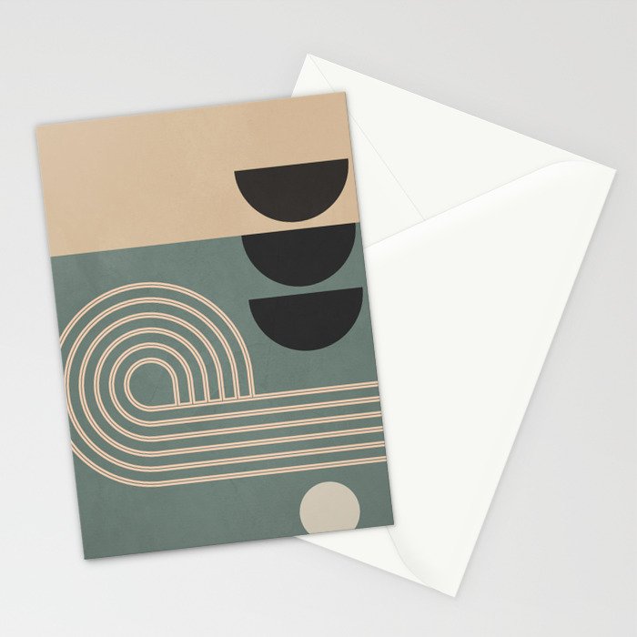 Abstract Geometric Shapes 122 Stationery Card Gallery Image 2