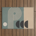 Abstract Geometric Shapes 122 Outdoor Rug Gallery Image 1