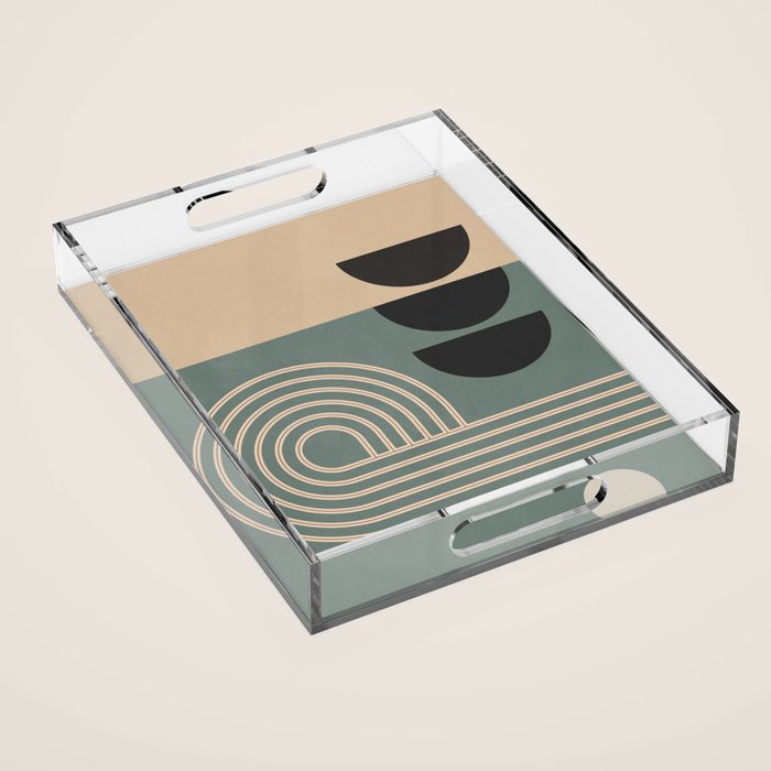 Abstract Geometric Shapes 122 Acrylic Tray Gallery Image 1