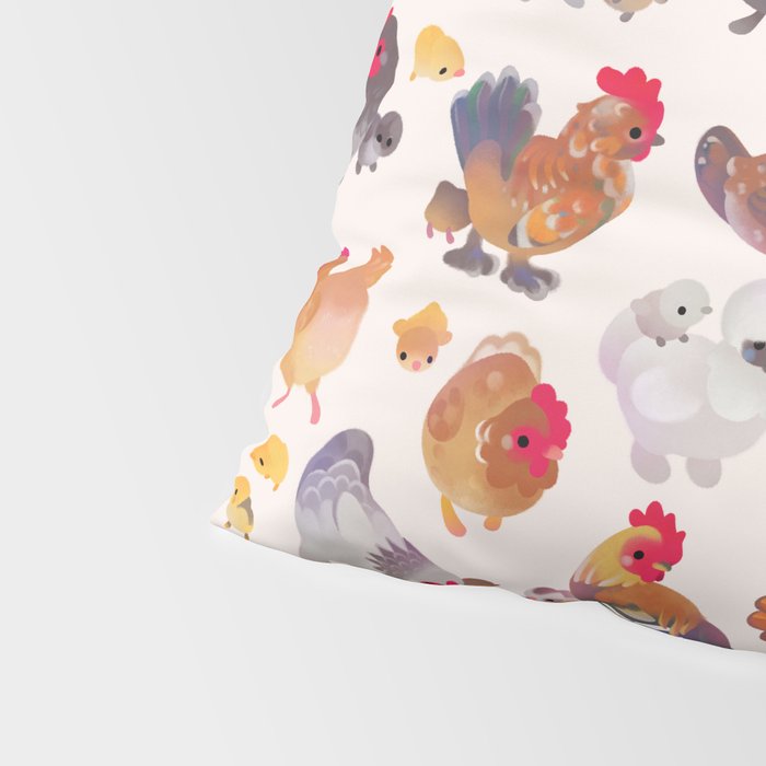 Chicken and Chick Pillow Sham Gallery Image 4