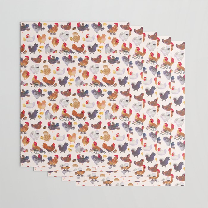 Chicken and Chick Wrapping Paper Gallery Image 3