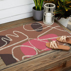 Organic Minimalist Layers 2 Outdoor Rug Gallery Image 2