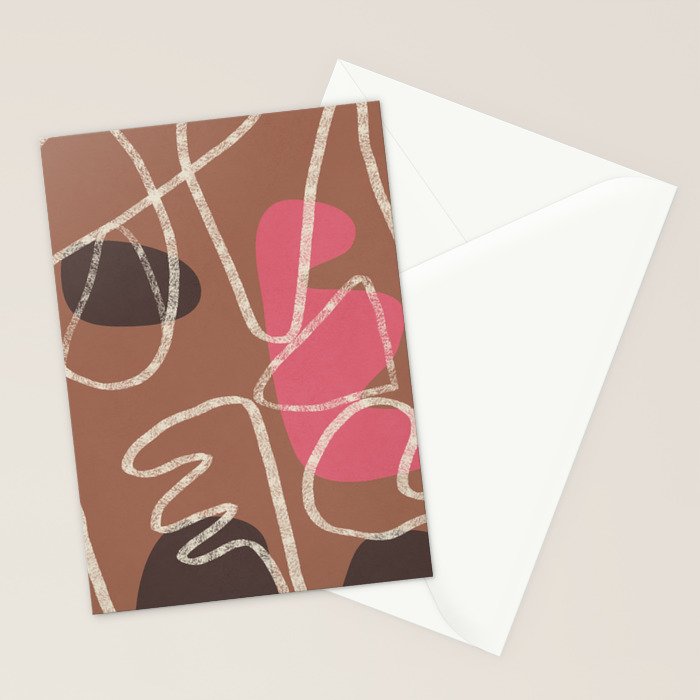 Organic Minimalist Layers 2 Stationery Card Gallery Image 2