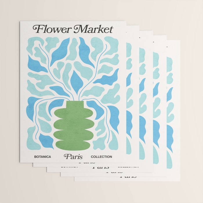 Paris: Flower Market 02 | Botanica Edition Wrapping Paper Gallery Image 3